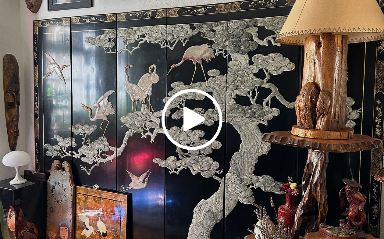 외조부모님께 물려받은 병풍 두 점🏯